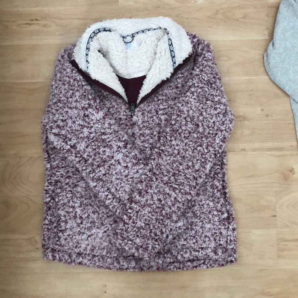 Time and True fuzzy half-zip